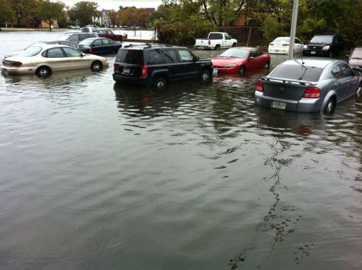 Tidal flooding in Norfolk. ( Eric Levy, NewsChannel 3 )